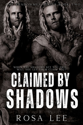 Paperback of "Claimed by Shadows," a dark mafia romance novel by Dirty Little Publishers Limited, with a moody cover featuring shadowy figures.