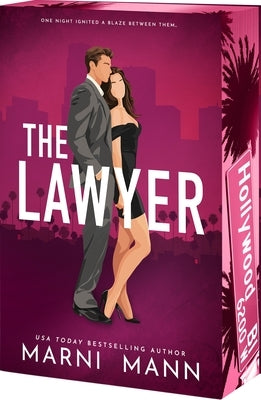 Paperback copy of The Lawyer novel by Entangled: Amara, featuring a cover with a professional courtroom scene and a bold title.