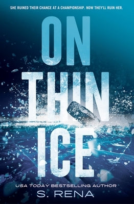 Paperback of "On Thin Ice" by Forever, showing the book cover with icy blue and snowflake design.