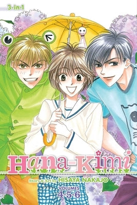 Paperback of Hana-Kimi (3-In-1 Edition) Vol. 2 manga by Viz Media, featuring colorful cover art and manga characters.