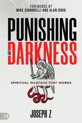 Paperback book titled "Punishing the Darkness: Spiritual Warfare That Works" by Harrison House, featuring a dark cover with spiritual imagery.