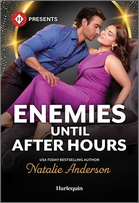 Mass market paperbound of "Enemies Until After Hours" by Harlequin Presents, featuring romantic novel cover art.
