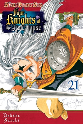 Paperback of The Seven Deadly Sins: Four Knights of the Apocalypse 21 by Kodansha Comics, showing the front cover with colorful artwork.