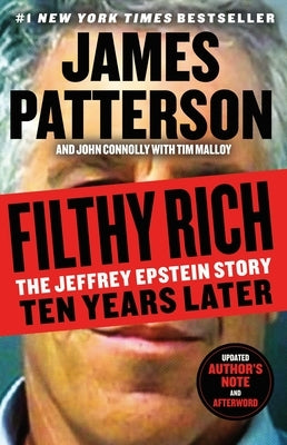 Paperback of Filthy Rich: The Jeffrey Epstein Story by Little Brown and Company, with a cover showcasing book title and author details.