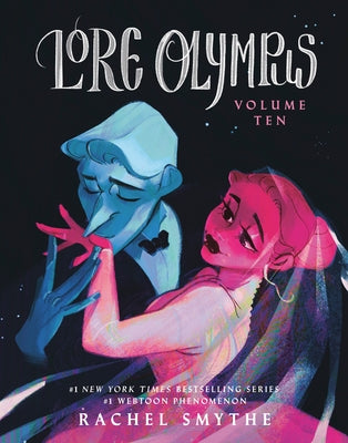 Paperback of Lore Olympus: Volume Ten by Inklore, featuring cover art with mythological characters and vibrant illustration.