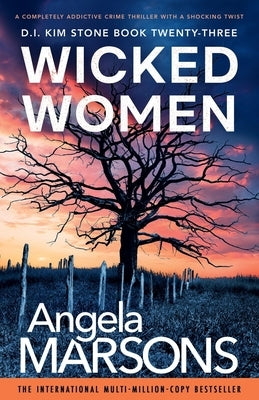 Paperback copy of Wicked Women crime thriller by Bookouture, featuring dark cover art and intriguing title text.