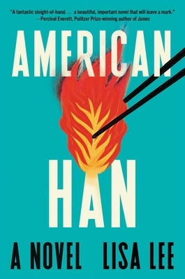 Paperback copy of American Han by Algonquin Books, featuring the book cover with title and author details visible.
