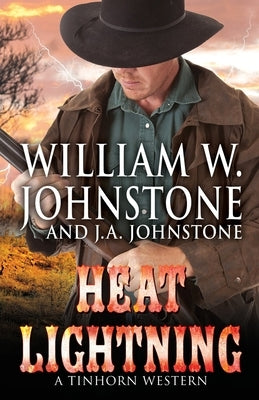 Paperback of Heat Lightning by Thorndike Press Large Print featuring a colorful cover with a lightning storm scene.