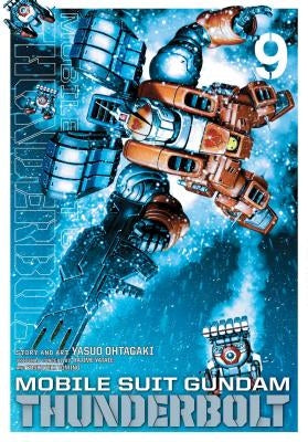Paperback of Mobile Suit Gundam Thunderbolt, Vol. 9 by Viz Media showing the cover illustration featuring Gundam characters.