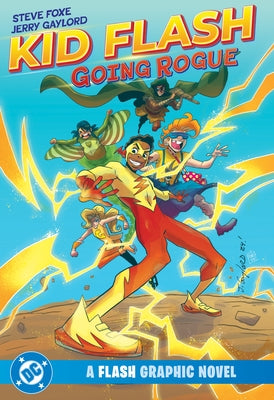 Paperback of Kid Flash: Going Rogue comic book by DC Comics featuring Kid Flash in a dynamic action pose.