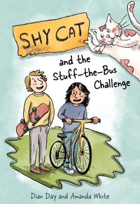 Paperback of Shy Cat and the Stuff-The-Bus Challenge by Second Story Press, featuring a colorful book cover with playful illustrations.