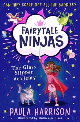 Paperback of The Glass Slipper Academy by HarperCollins Children's Books, featuring colorful cover art with whimsical fairy tale illustrations.