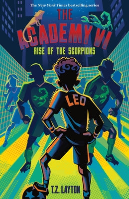 Paperback copy of The Academy VI: Rise of the Scorpions by Sourcebooks Young Readers, showing the book cover with title and artwork.