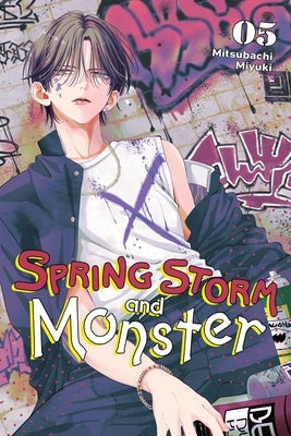 Paperback of Spring Storm and Monster, Vol. 5 manga by Yen Press featuring colorful cover art with characters in dynamic poses.