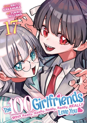 Paperback manga volume 17 of The 100 Girlfriends Who Really, Really, Really, Really, Really Love You by Ghost Ship, featuring colorful cover art.