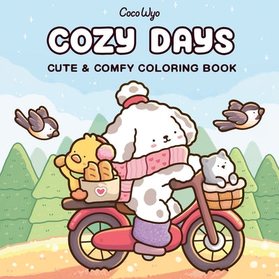 Coloring book for adults and kids titled Cozy Days by Random House Books for Young Readers, featuring illustrated pages for coloring.