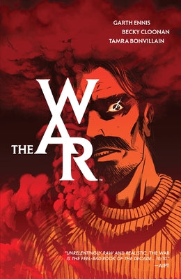 Paperback copy of The War comic book by Boom! Studios, featuring colorful cover art with dynamic characters.