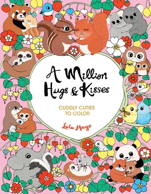 A paperback copy of "A Million Hugs & Kisses" by Union Square Kids, featuring colorful cover art with hearts and playful illustrations.