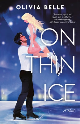 Paperback of "On Thin Ice" by Dell, showing the book cover with icy blue and white design elements.