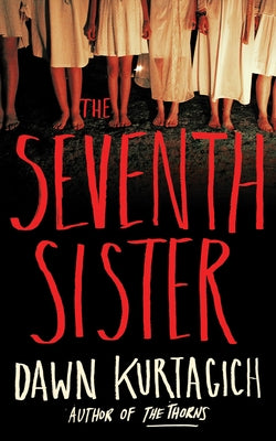 Paperback copy of The Seventh Sister novel by Thomas & Mercer featuring a dark, mysterious cover with atmospheric artwork.