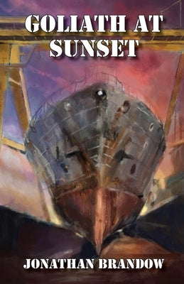 Paperback copy of "Goliath at Sunset" by Hard Ball Press featuring a sunset scene on the cover.