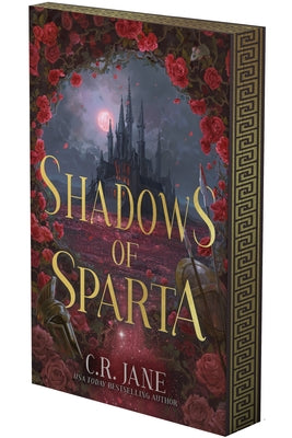 Paperback of Shadows of Sparta: A Greek Mythology Romantasy by Podium Publishing, showing the book cover with Greek-inspired artwork.