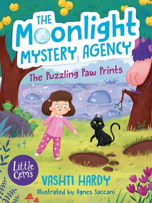 Paperback of The Puzzling Paw Prints: The Moonlight Mystery Agency Volume 2 by Collins, showing the book cover with paw print illustrations.