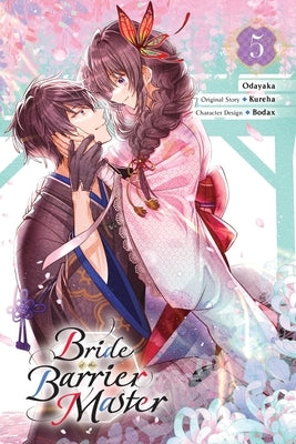 Paperback manga volume 5 of Bride of the Barrier Master by Yen Press, featuring cover art with manga characters.