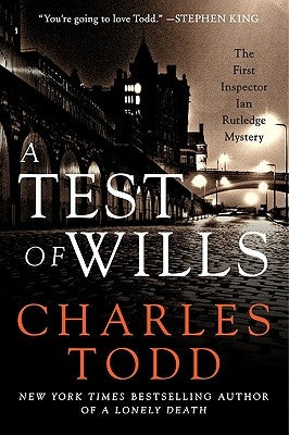Paperback of "A Test of Wills" by William Morrow & Company, showing the book cover with title and author details.