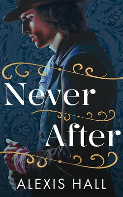 Paperback copy of Never After by Montlake, featuring the book cover with dark fantasy artwork and title text.