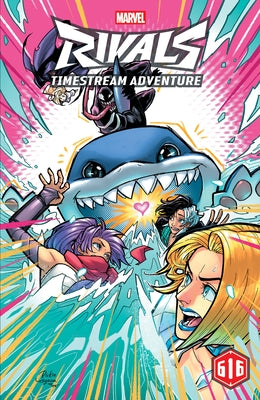 Paperback Marvel Universe comic book titled Marvel Rivals: Timestream Adventure with colorful cover art.