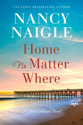 Paperback book titled "Home No Matter Where" by Waterbrook Press, featuring a cover with a cozy home scene.