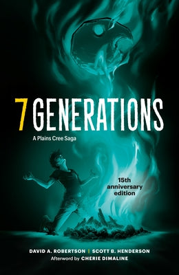 Paperback of 7 Generations: A Plains Cree Saga by Highwater Press, featuring indigenous artwork on the cover.