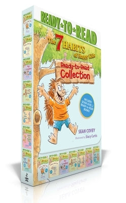 Paperback boxed set of "The 7 Habits of Happy Kids Ready-To-Read Collection" by Simon Spotlight, featuring colorful illustrated books.