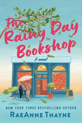 Paperback of The Rainy Day Bookshop by Mira Books featuring a cozy bookshop scene with shelves of books and warm lighting.