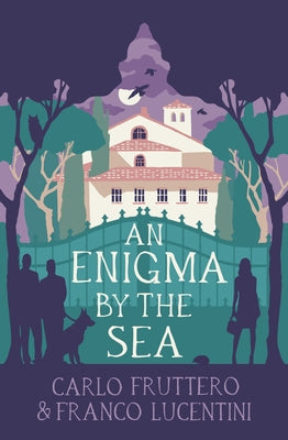 Paperback copy of An Enigma by the Sea by Bitter Lemon Press, featuring a cover image with ocean and mystery themes