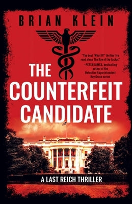Paperback of The Counterfeit Candidate by Diversion Books showing the front cover with title and author’s name.