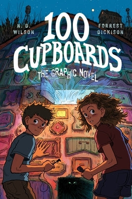 Paperback of 100 Cupboards: The Graphic Novel by Harperalley, featuring colorful cover art with a young protagonist and fantastical elements.