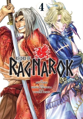Paperback copy of Record of Ragnarok, Vol. 4 by Viz Media showing the front cover with artwork and title.