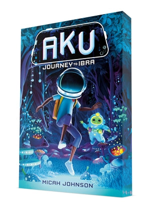 Paperback copy of Aku: Journey to Ibra by Random House Books for Young Readers showing the book cover with colorful artwork.