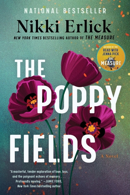Paperback of "The Poppy Fields" by William Morrow & Company featuring a cover with vibrant poppy flower illustrations.