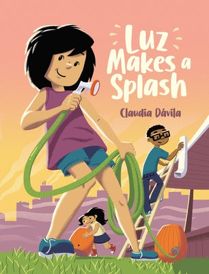 Children's paperback book titled "Luz Makes a Splash" by Kids Can Press, featuring colorful cover art with an underwater scene.