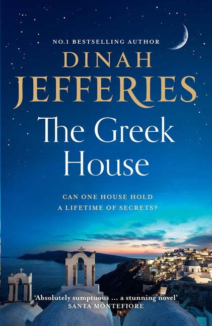 Paperback of The Greek House by HarperCollins with a cover featuring a scenic Greek landscape and architectural elements.