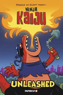 Paperback Ninja Kaiju comic book by Papercutz featuring colorful monster characters on the cover.
