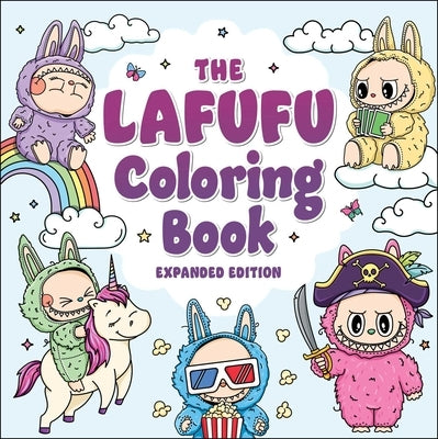 Paperback coloring book titled The Lafufu Coloring Book: Expanded Edition by Adams Media Corporation, featuring colorful illustrations for all ages.