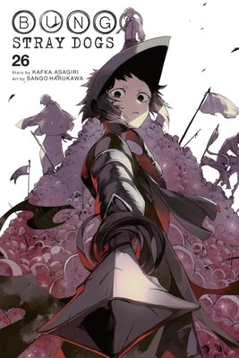 Paperback copy of Bungo Stray Dogs, Vol. 26 manga by Yen Press with colorful cover art featuring characters from the series.