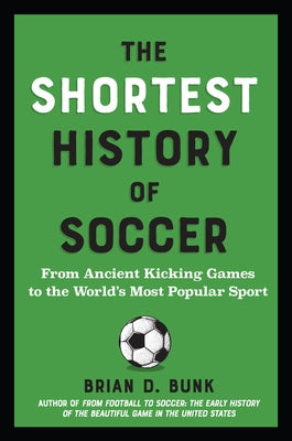 Paperback of "The Shortest History of Soccer" by Experiment, showing the book cover with title and author details.