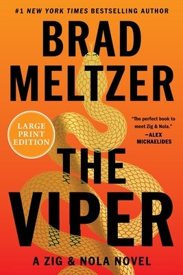 Paperback of The Viper: A Zig & Nola Novel by William Morrow Large Print, showing the book cover with title and author details.