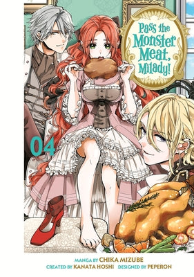 Paperback of "Pass the Monster Meat, Milady! 4" by Kodansha Comics, showing the colorful cover with monster illustrations.