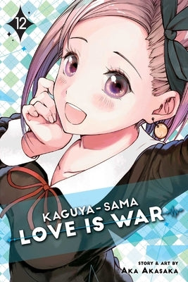 Paperback of Kaguya-Sama: Love Is War, Vol. 12 manga by Viz Media featuring colorful cover art with characters from the series.